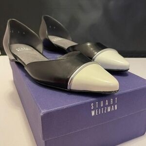 Brand new with box Stuart Weitzman tipantibe two toned flats
